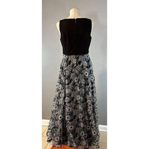 ERIN by Erin Fetherston Floral Gown in Black Size 10 - Picture 3 of 5